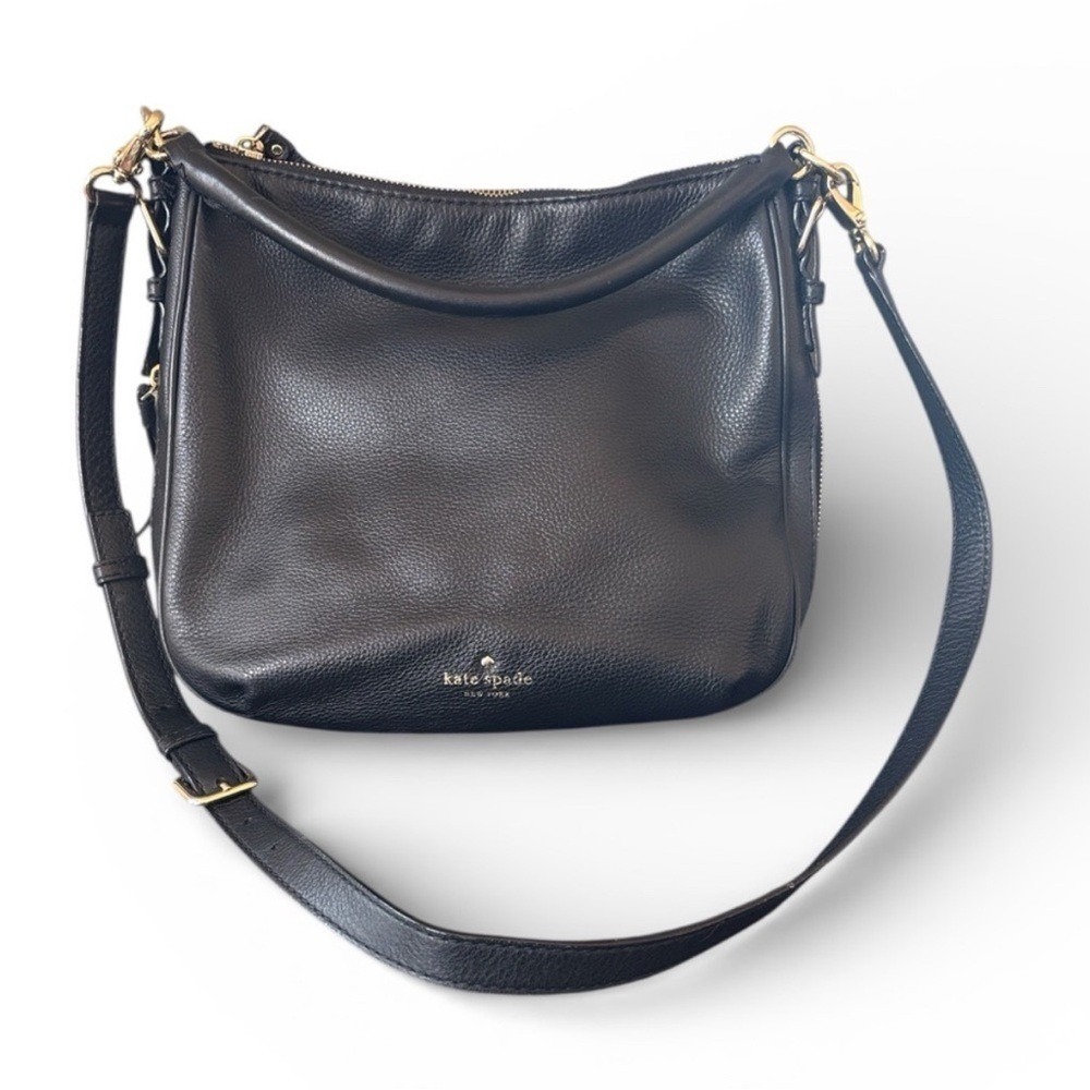 Kate Spade Cobble Hill Black Pebble Leather Shoulder Hand Bag